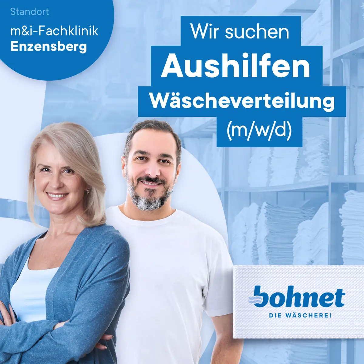 Stellenangebot Wäscheverteilung Enzensberg